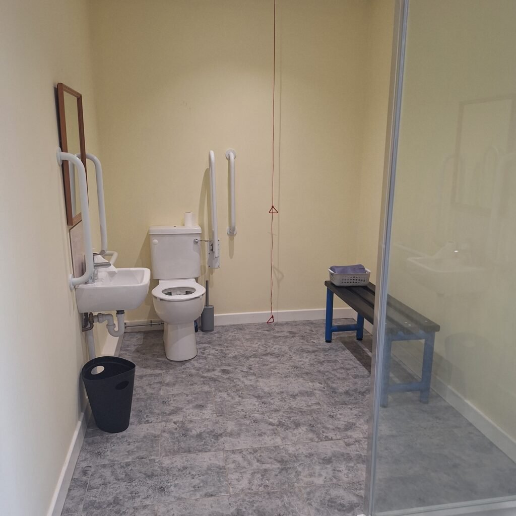 Additional private changing space for comfort and flexibility